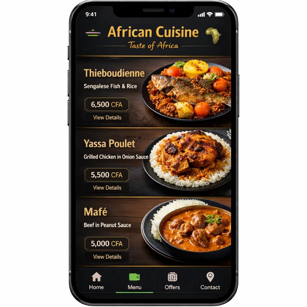 Parcourez le menu